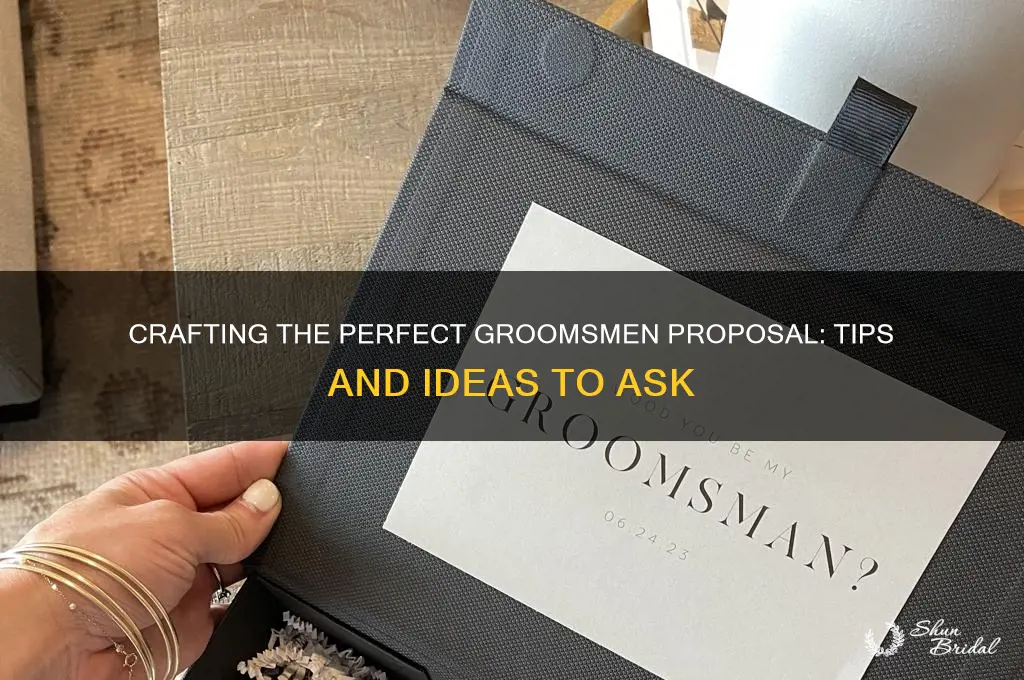 what to write to ask groomsmen