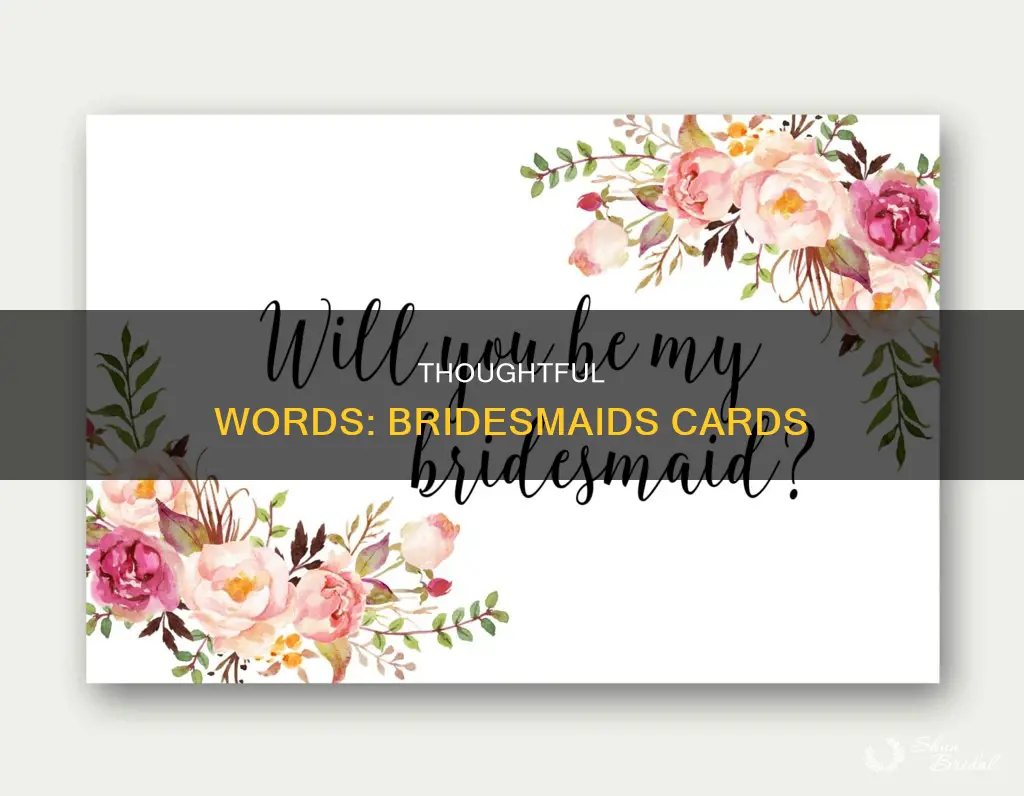 what to write to bridesmaids cards