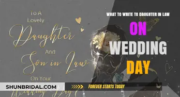 Heartfelt Words for Your Daughter-in-Law: Celebrating Her Wedding Day