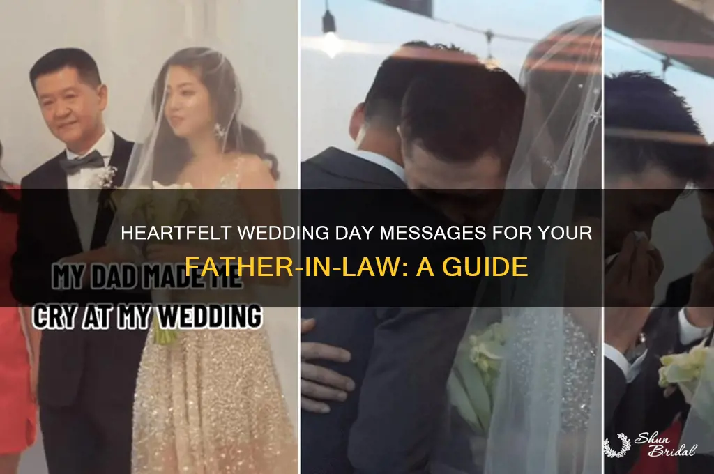 what to write to father in law on wedding day