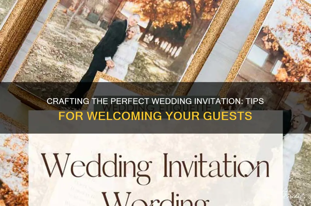 what to write to guests for wedding