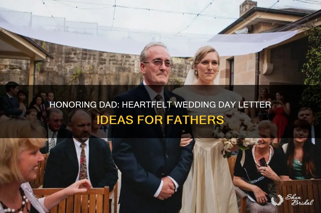 what to write to my father on my wedding day