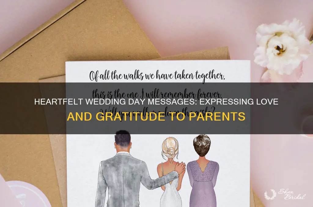 what to write to my parents on my wedding day