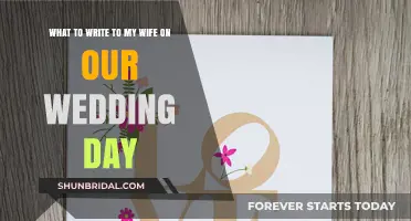 Heartfelt Words to Cherish: Writing to My Wife on Our Wedding Day