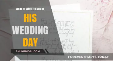 Heartfelt Words for Your Son: A Wedding Day Letter Guide