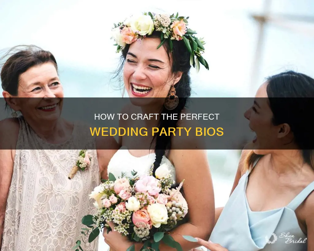 what to write under wedding party