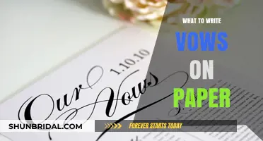 Crafting Heartfelt Wedding Vows: Choosing the Perfect Paper for Your Promises
