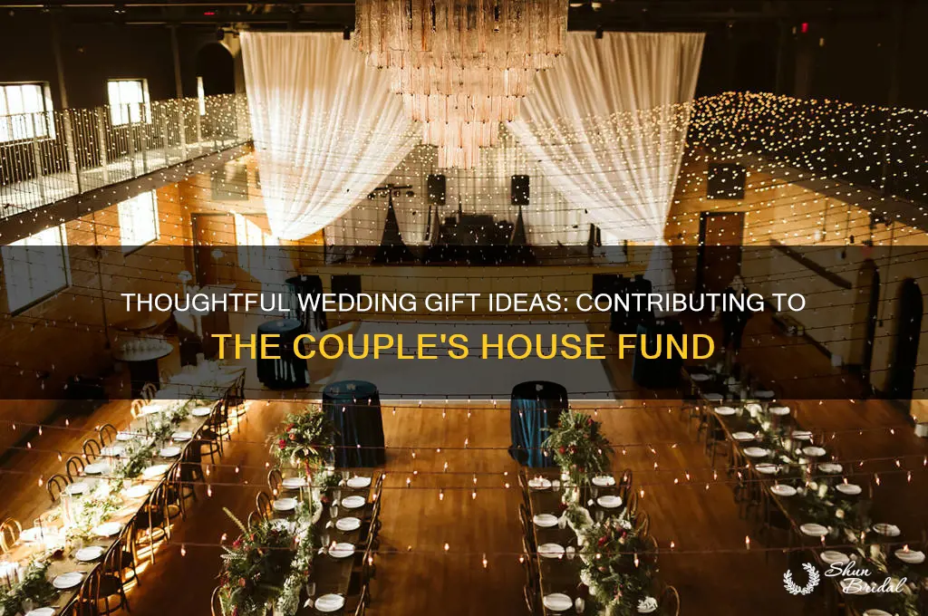 what to write wedding gift for house fund