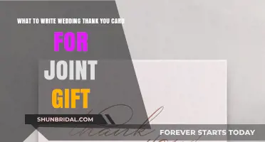 Thoughtful Ways to Write Wedding Thank You Cards for Joint Gifts