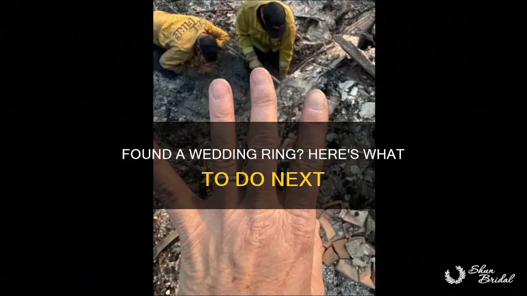 what tondonwith a found wedding ring