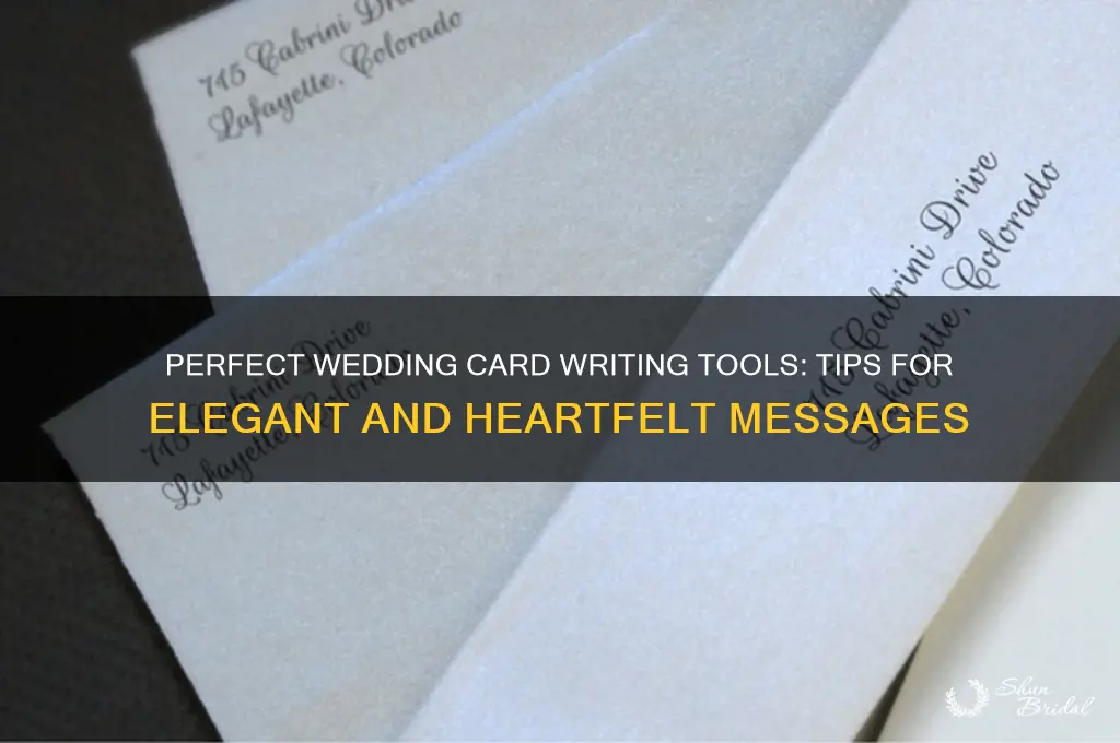 what tool to write in wedding card