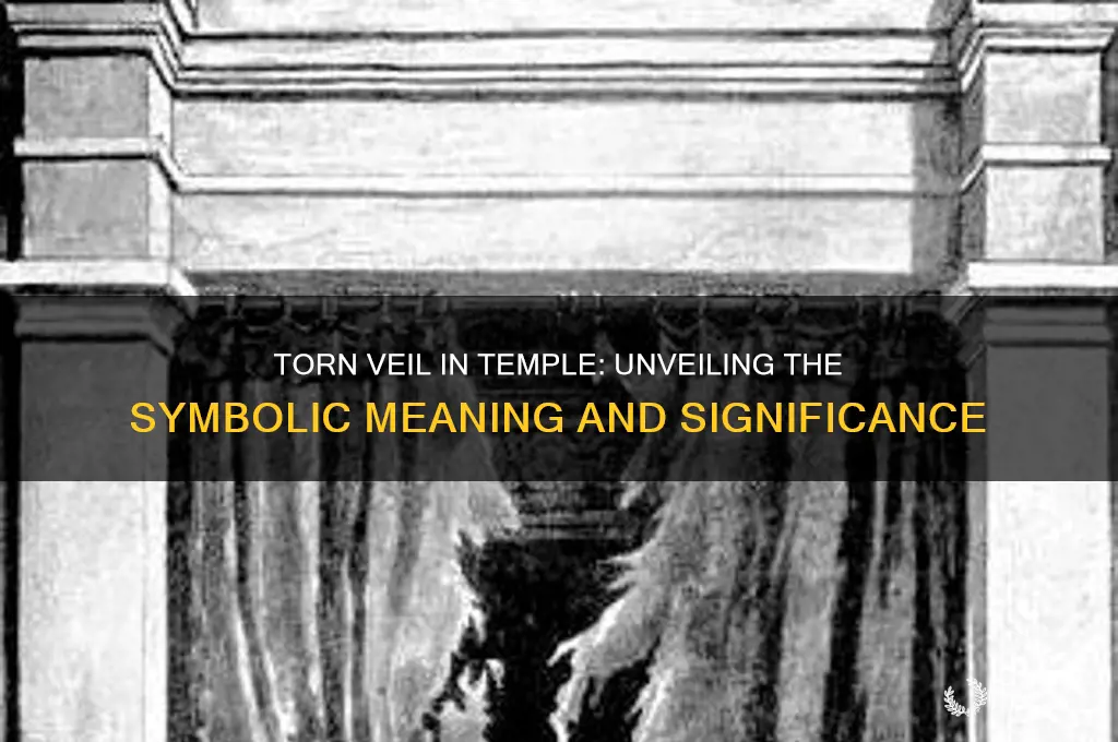 what torn veil in temple signify