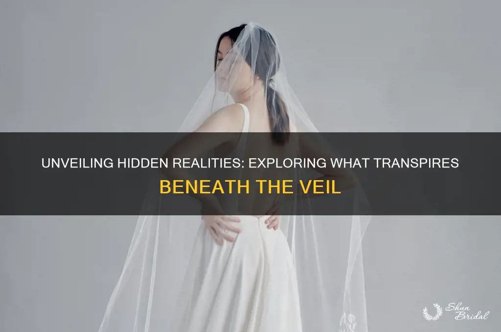 what transpires beneath the veil