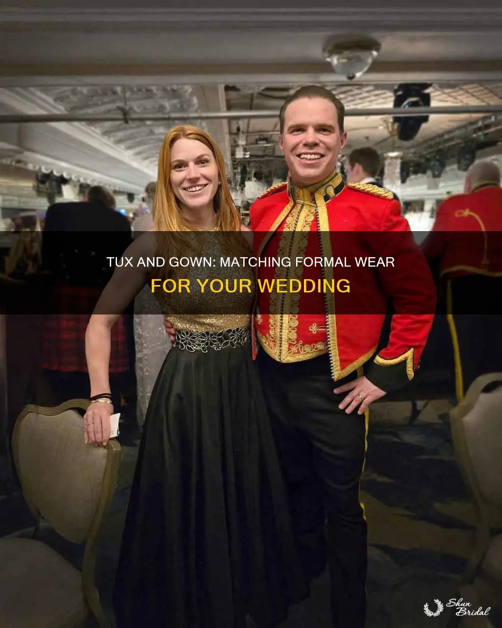 what tuxedos match a ballgown wedding dress