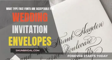 Choosing the Perfect Typeface Font for Wedding Invitation Envelopes