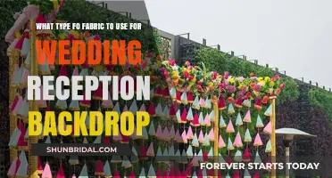 Fabric Backdrops: Choosing the Perfect Material for Your Wedding
