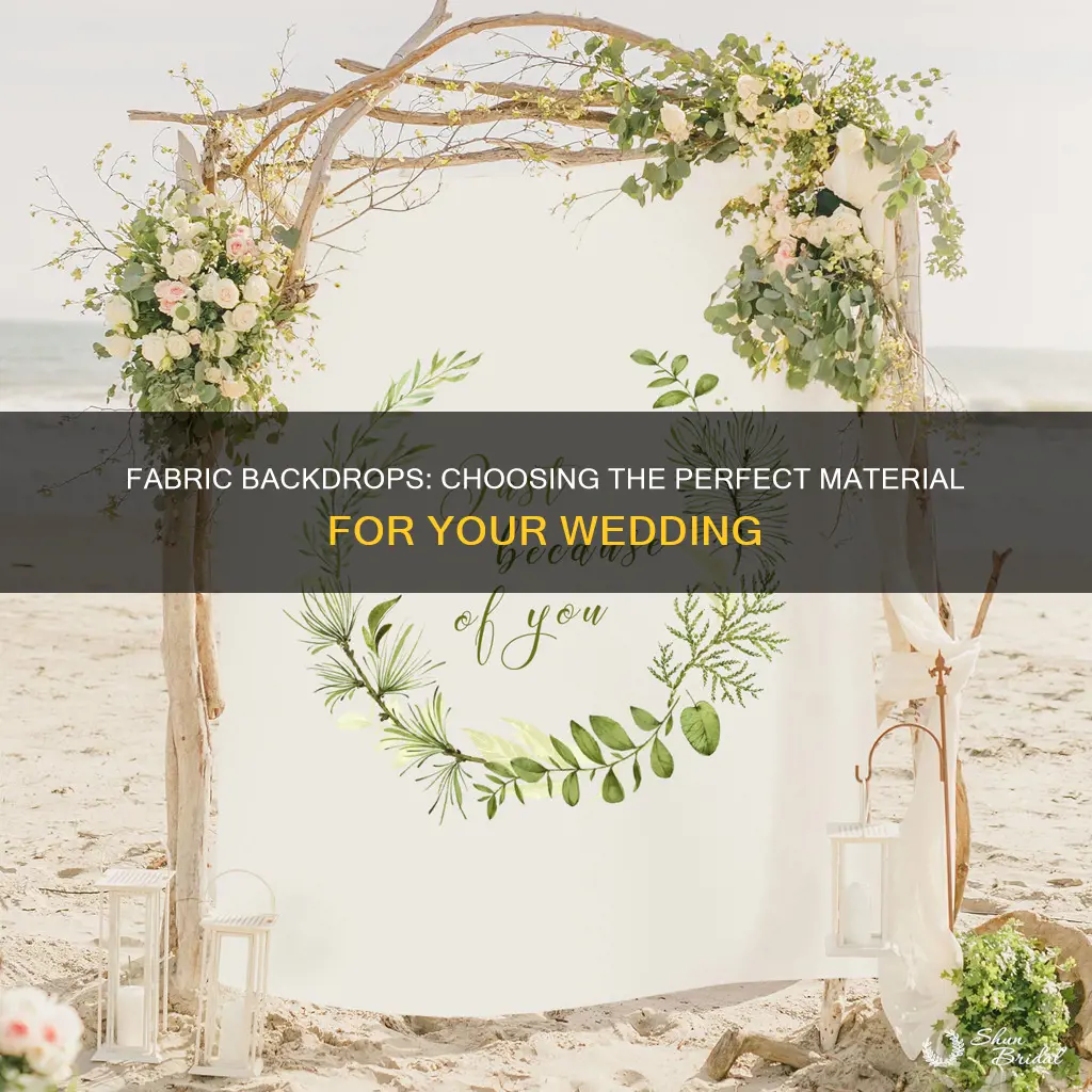 what type fo fabric to use for wedding reception backdrop