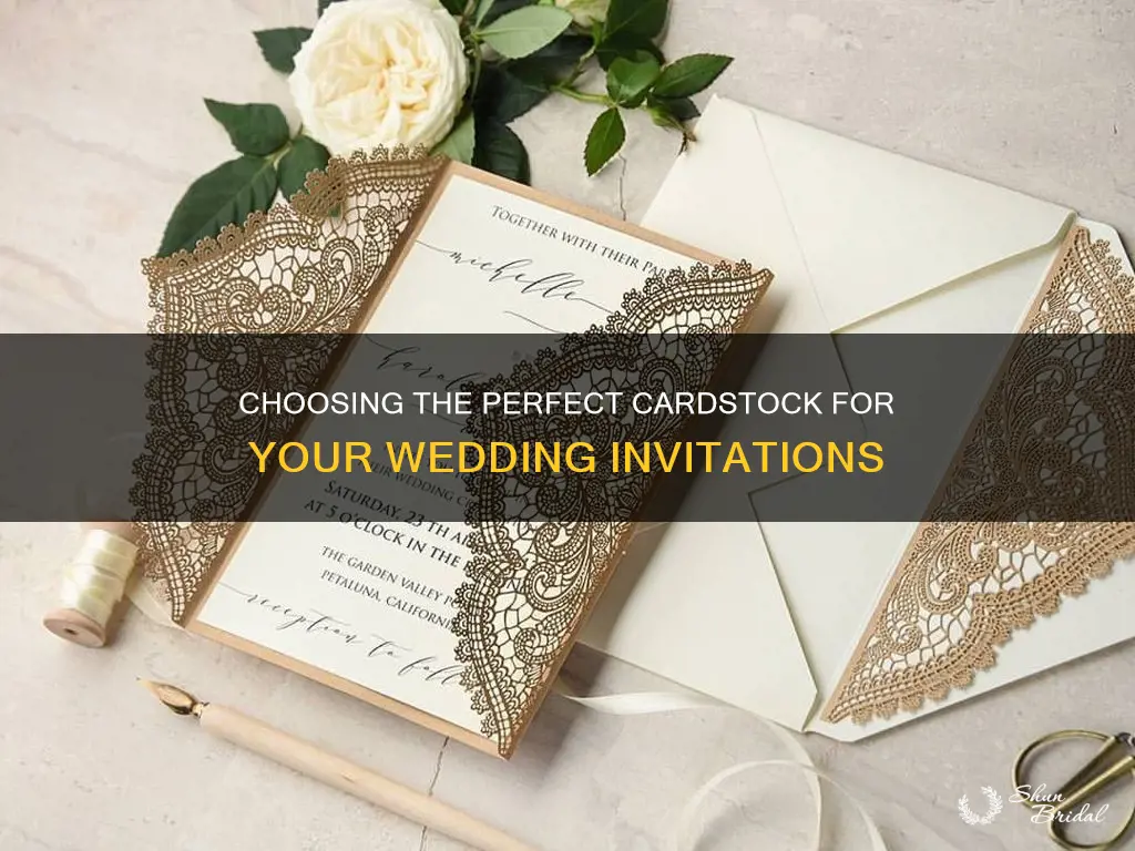 what type of cardstock for wedding invitations