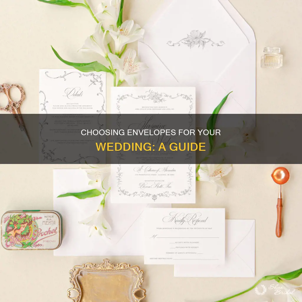 what type of envelopes should I use for my wedding