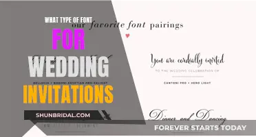 Choosing the Perfect Font for Your Wedding Invitations