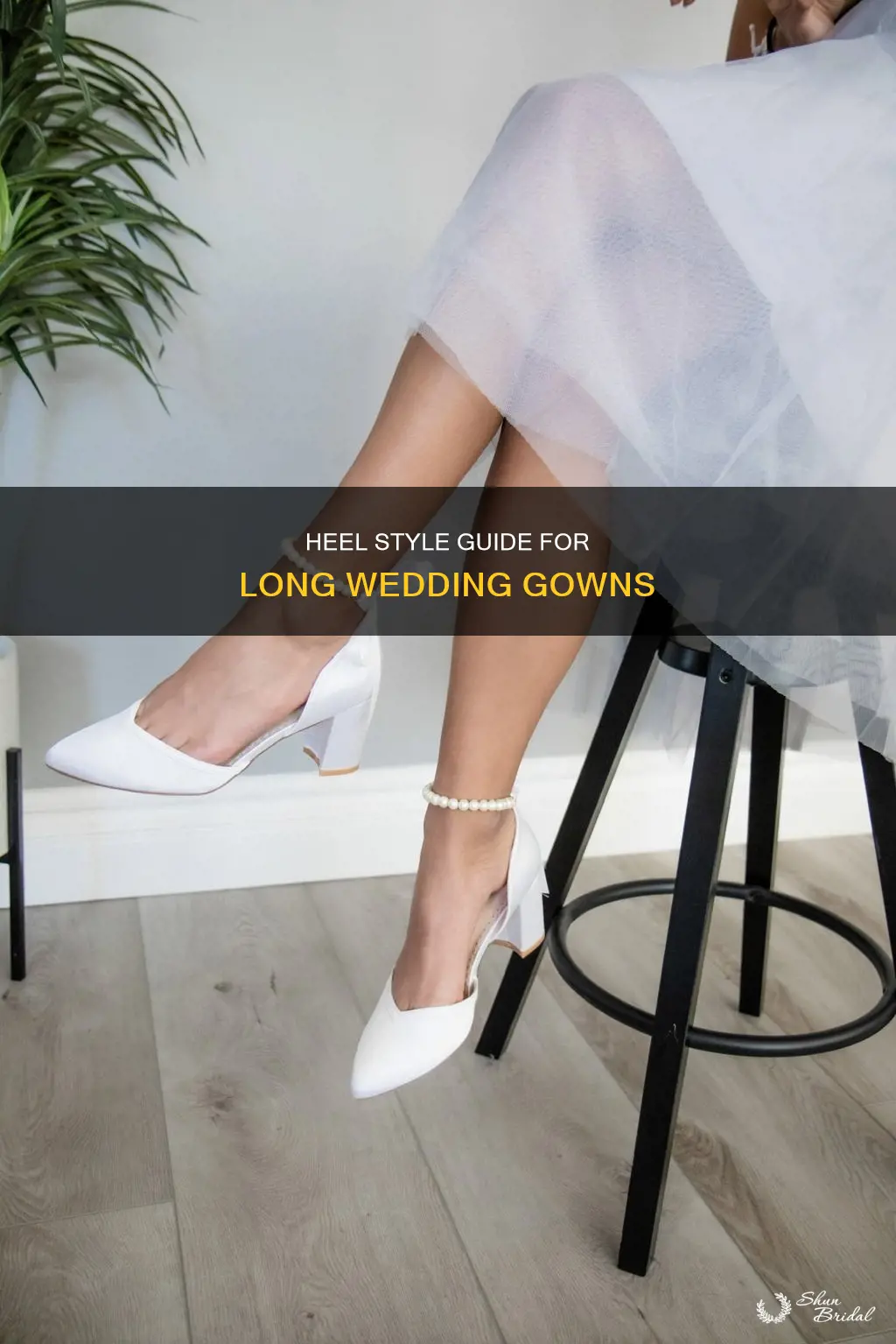 what type of heels to wear with long wedding dress