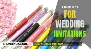 Choosing the Perfect Pen for Your Wedding Invitations