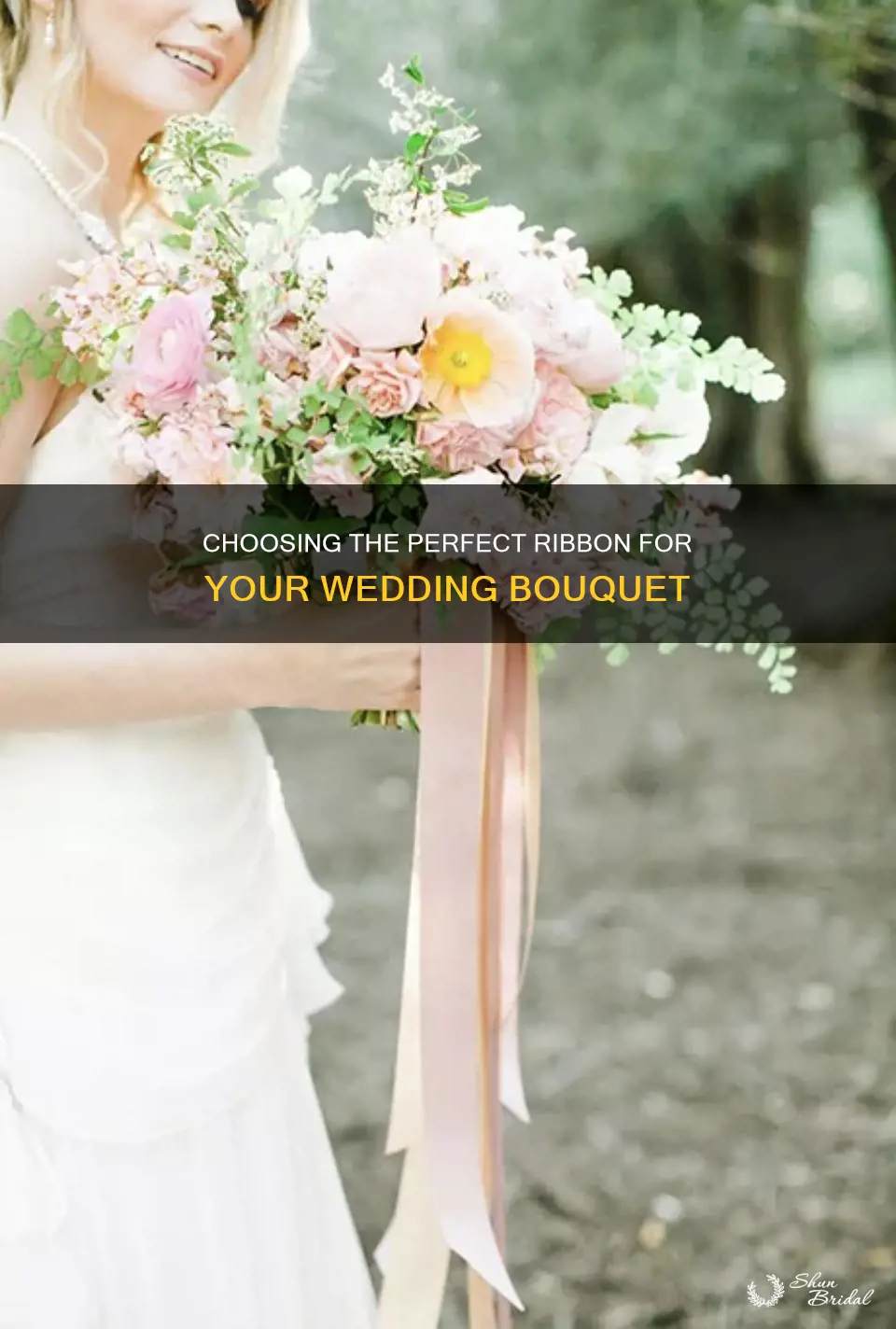 what type of ribbon is used for wedding bougets
