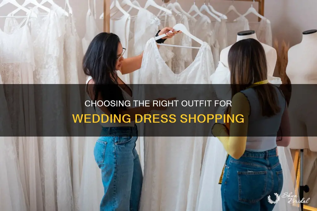 what type of spil to wear wedding dress shopping