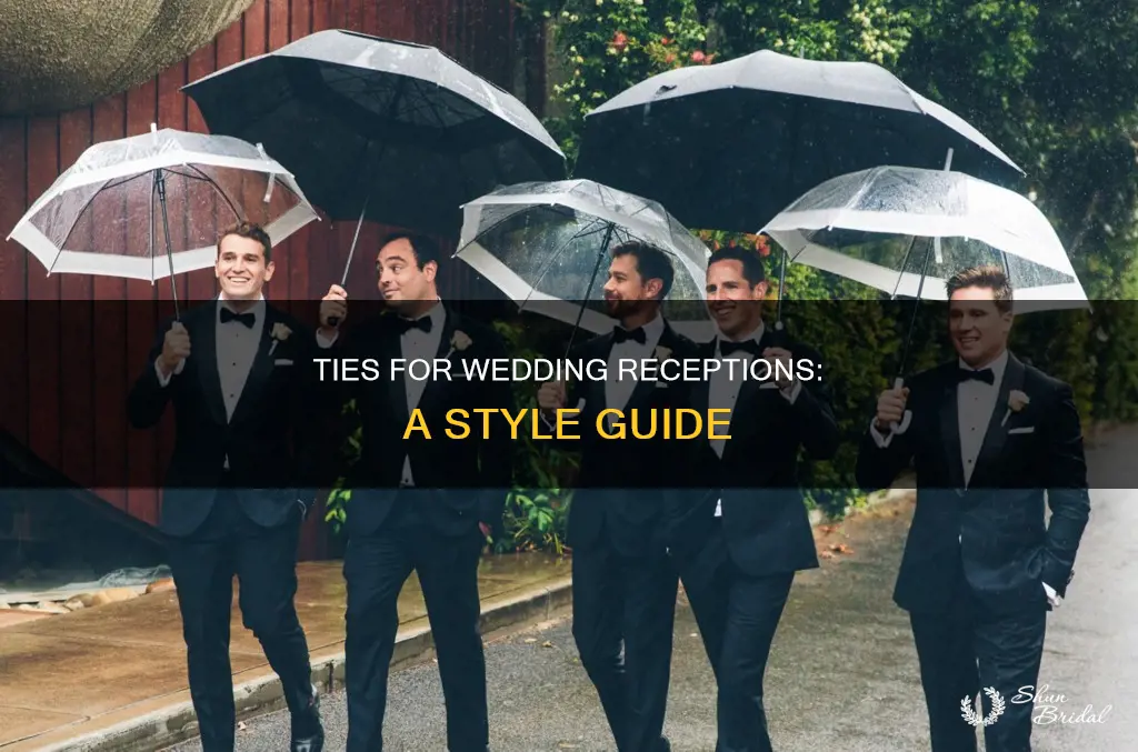 what type of tie is suitable for a wedding reception