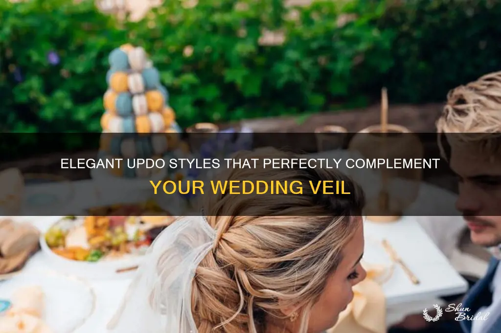 what type of updo looks good with veil