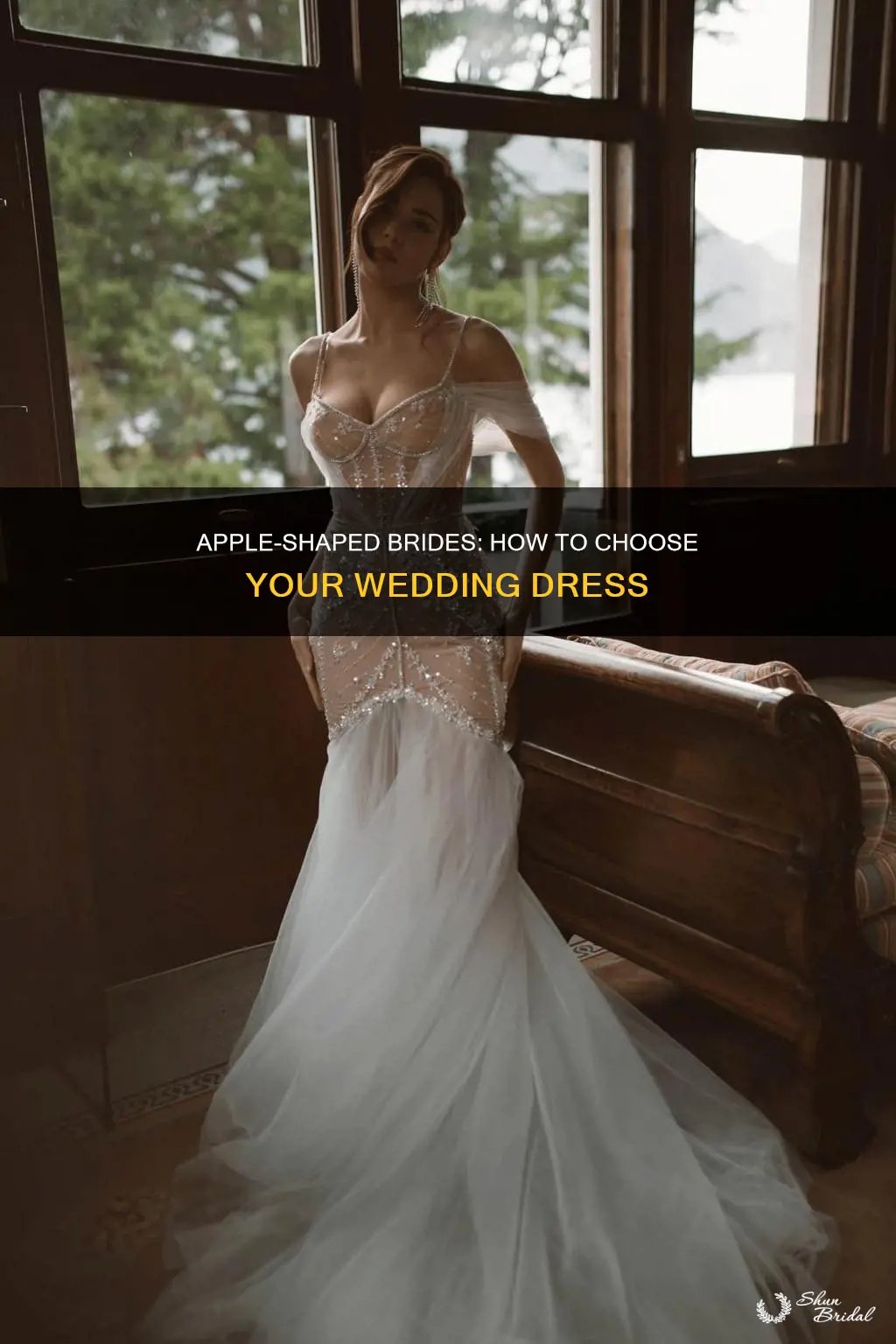 what type of wedding dress for apple shape