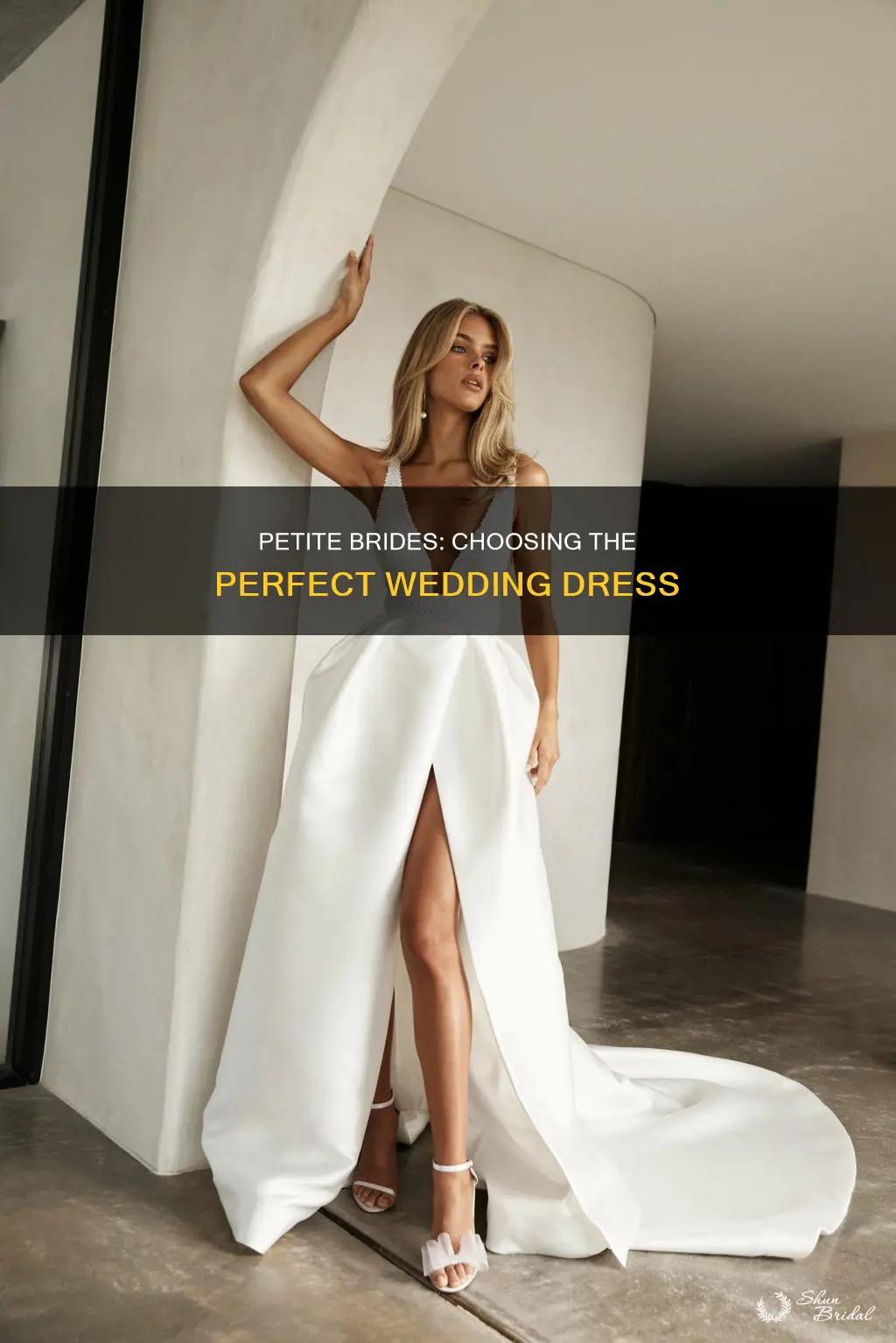 what type of wedding dress should a petite woman wear