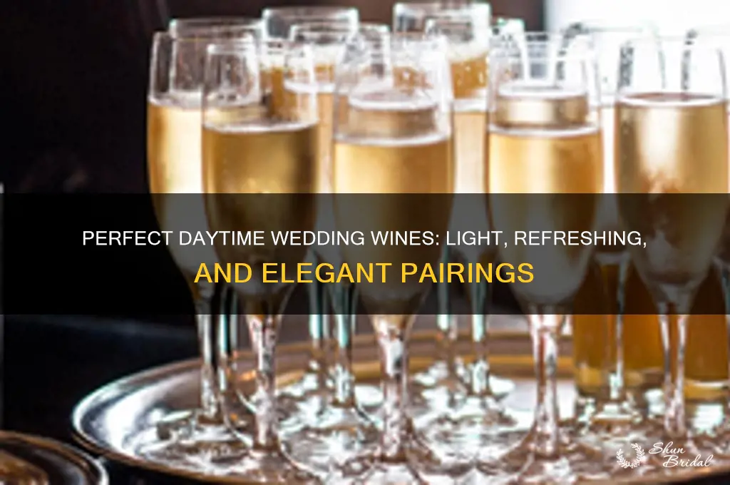 what type wine do you serve at a day wedding