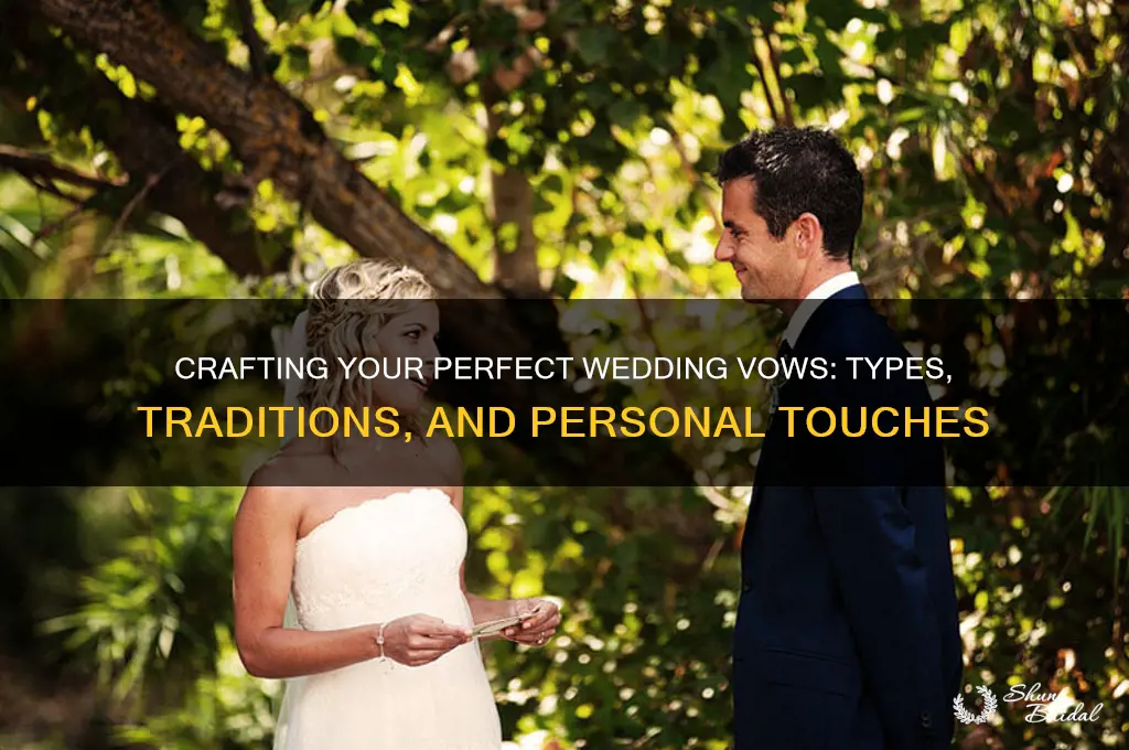 what typw of vows do yousay in a wedding