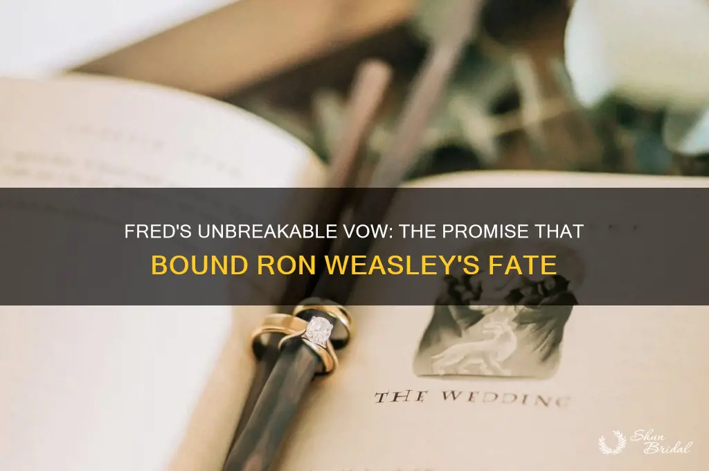 what unbreakable vow did fred make with ron