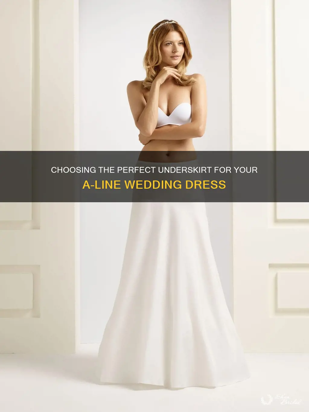 what underskirt for a line wedding dress