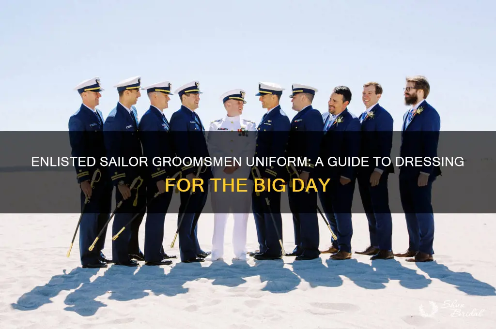 what uniform does an enlisted sailor wear as a groomsmen