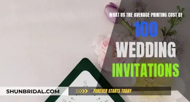 Printing 100 Wedding Invitations: How Much Does It Cost?