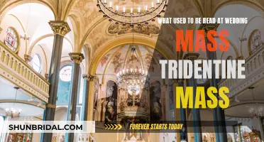 Exploring Wedding Mass Readings in the Tridentine Tradition
