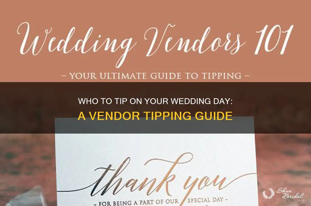 what vendors do you tip on wedding day