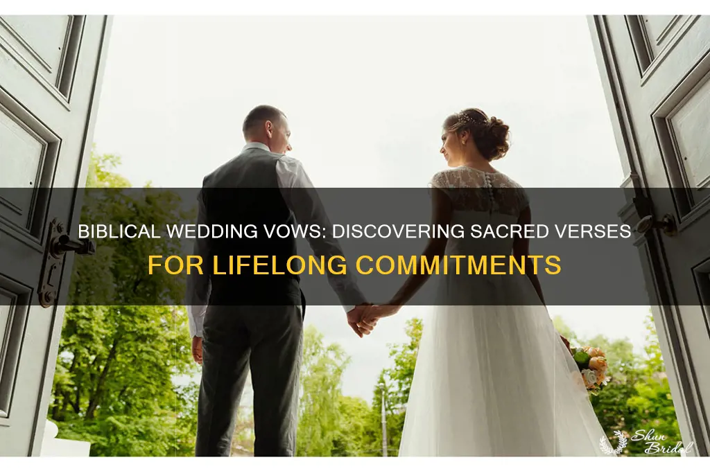 what verse in the bible are the wedding vows