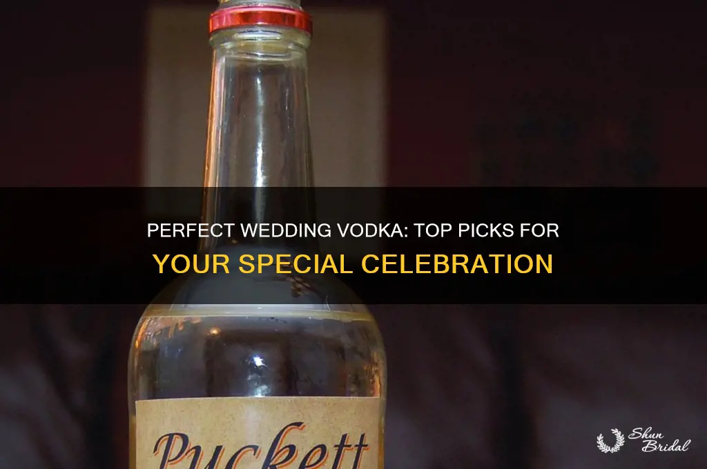 what vodka to buy for wedding