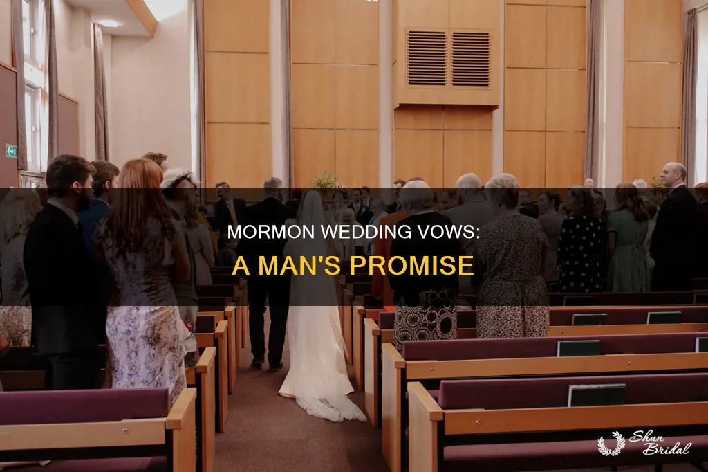 what vow does a mormon man take a a wedding