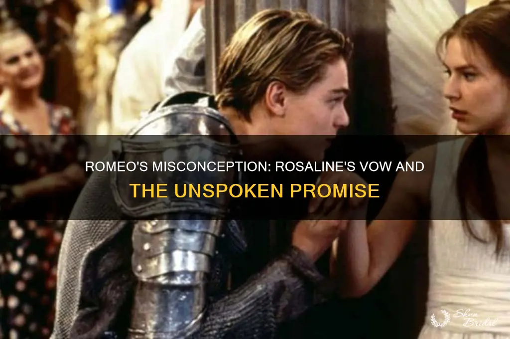 what vow does romeo think rosaline made