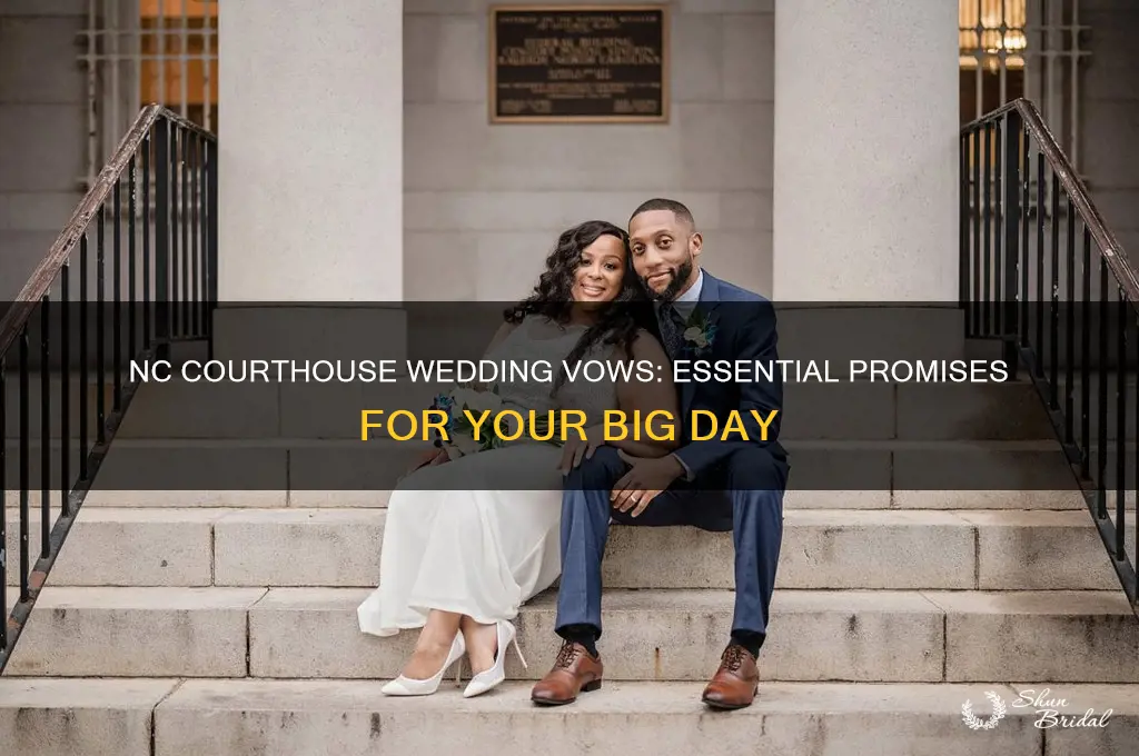 what vows are required at a courthouse wedding in nc