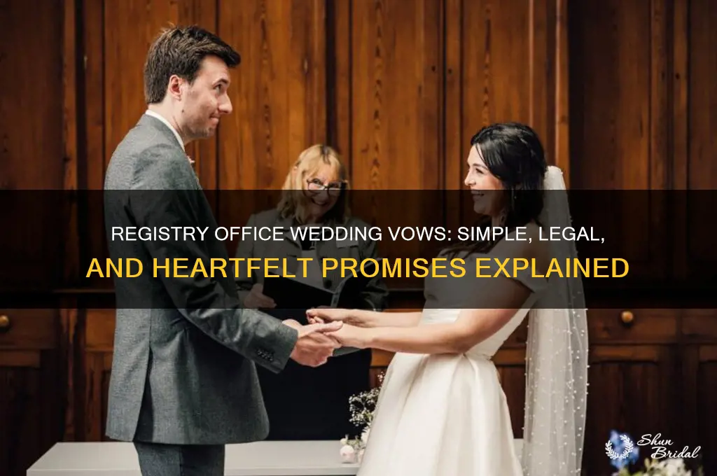 what vows are said at a registry office wedding