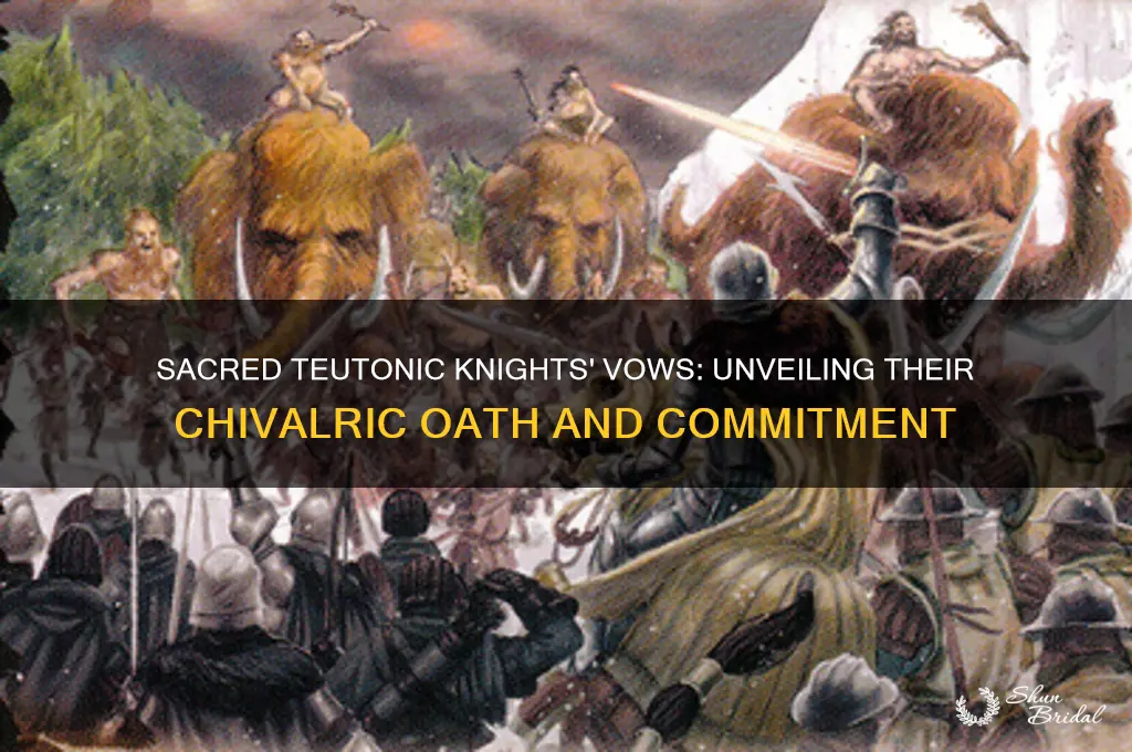 what vows did tuetonic knights take