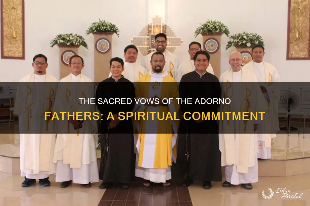 what vows do the adorno fathers take