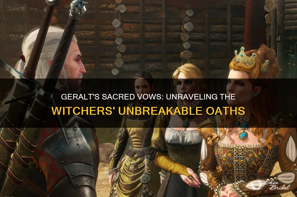 what vows tourney geralt make
