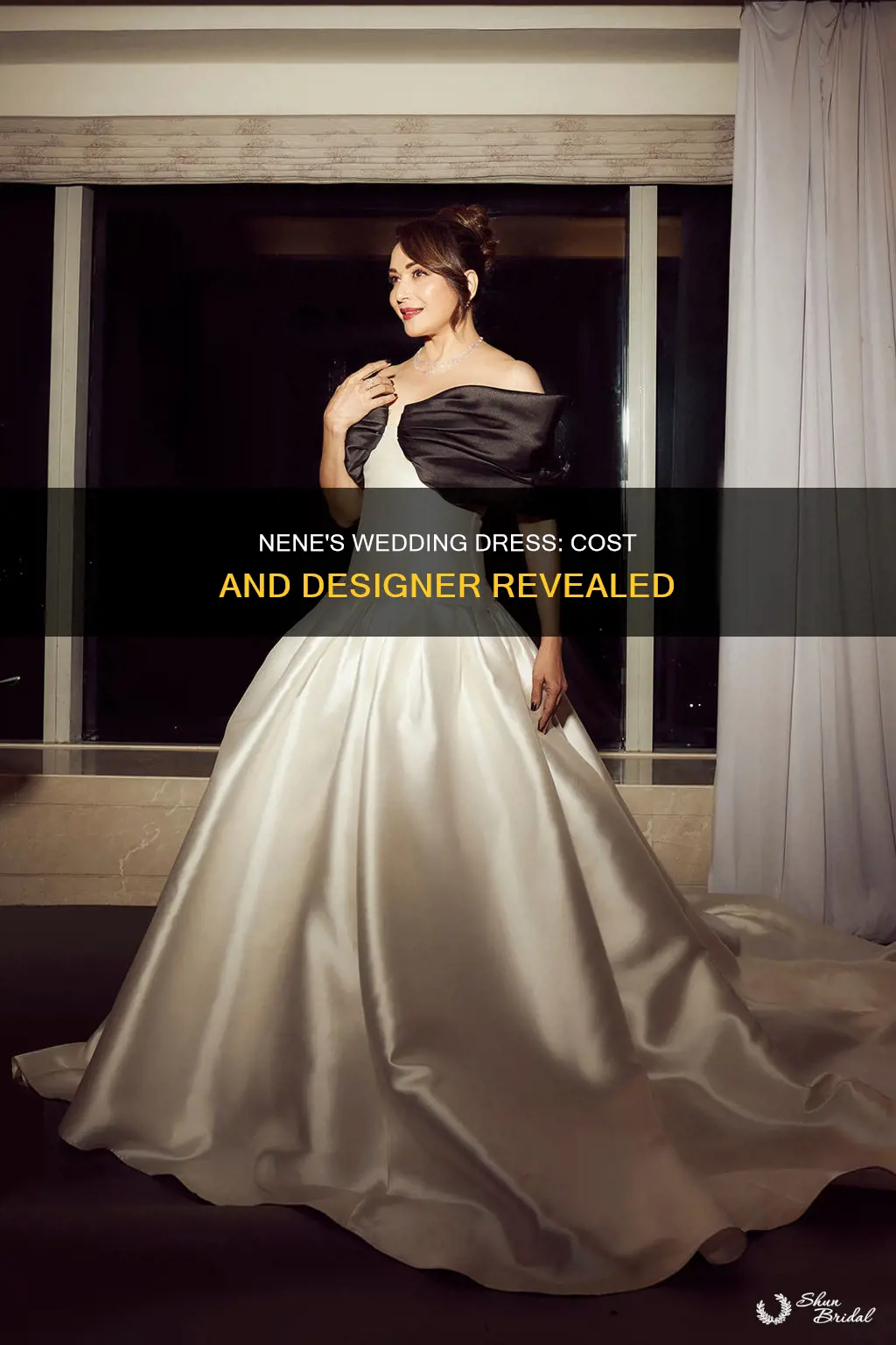what was cost of nene wedding dress and designer